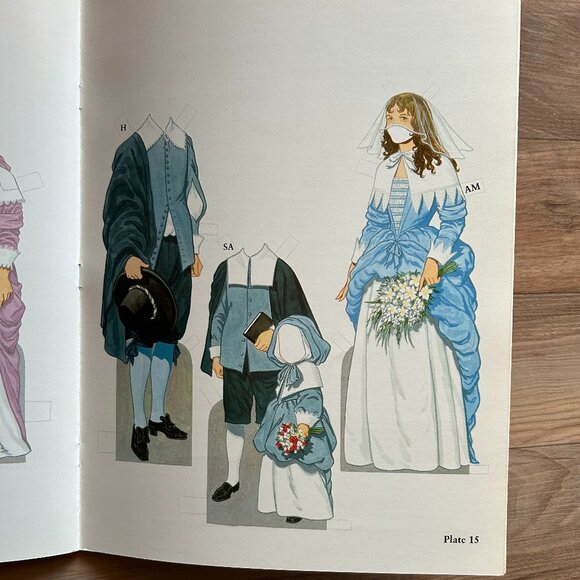 Paper doll book, American Family of the Pilgrim Period - Picture 8 of 8